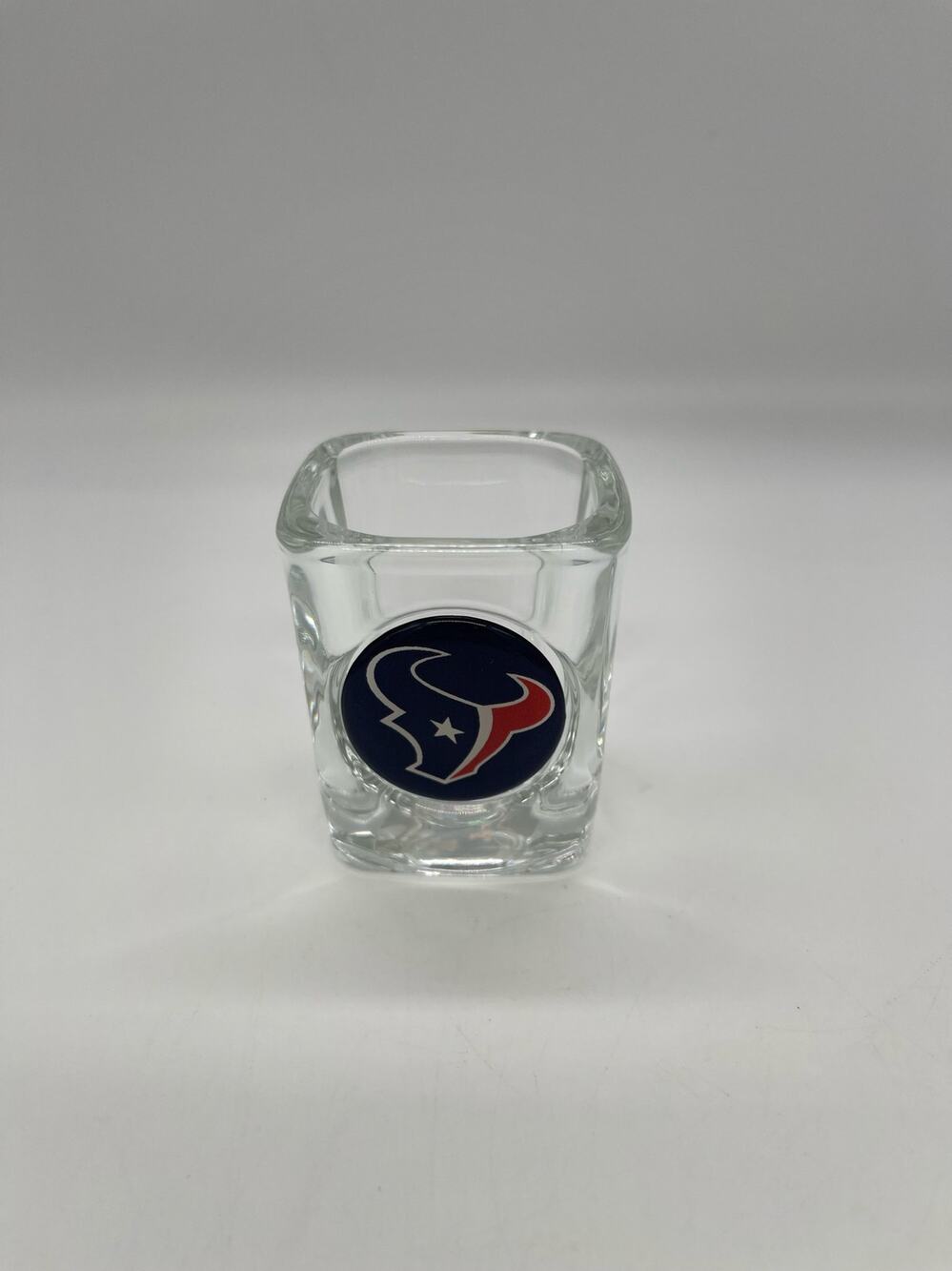 Houston Texans Shot Glass New w/ Sticker NFL